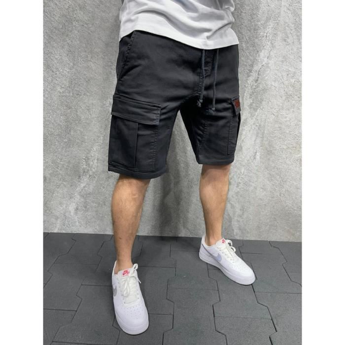 Short Pantalon court pour hommes nouvelle taille ete exterieur randonnee escalade vetements pantalons black C8946 Blanc Cdiscount Pret a Porter