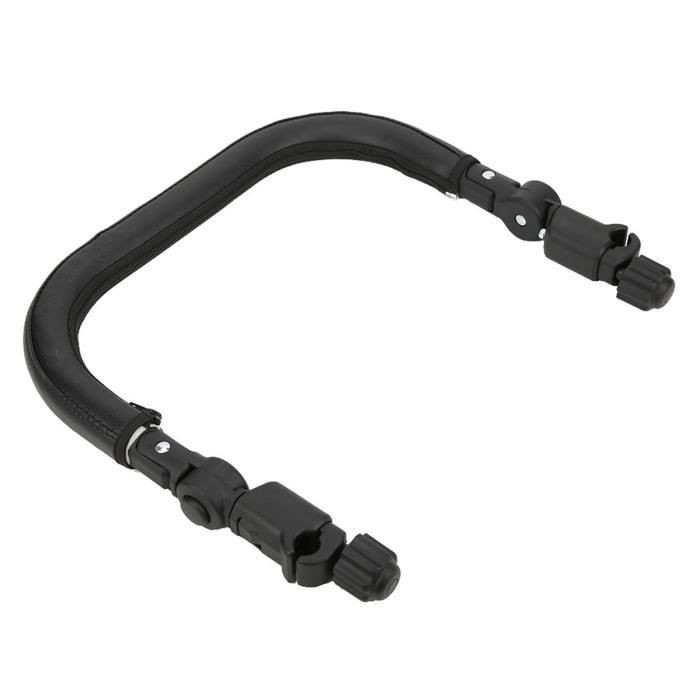 Barre Pare-Chocs Universelle Poussette – Poignée PU Noir, Accoudoir Bébé, Compatible Babyzen Yoyo & Similaires