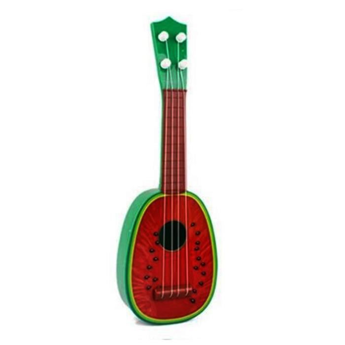 Oulensy Enfants Mini Fruit Guitare Jouet InfrantEducational Instrument de Musique Jouets Ukulele Guitare Cadeaux pour Les Enfants 