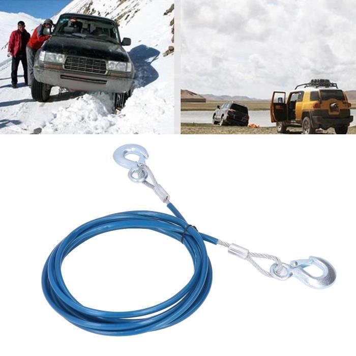 Barre De Remorquage En Acier 8T - Mât De Remorquage D'urgence Avec Sac (force De Traction 2T, 187cm)