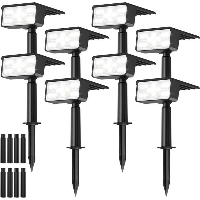Projecteur Solaire Extérieur 6en1 CLY 6000mAh - Lampe Jardin LED IP66 Télécommande