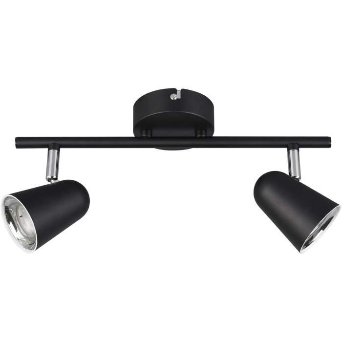 Reality Leuchten Faretto Da Parete Toulouse - LED 3,5W - Nero Opaco, Classe Energetica F
