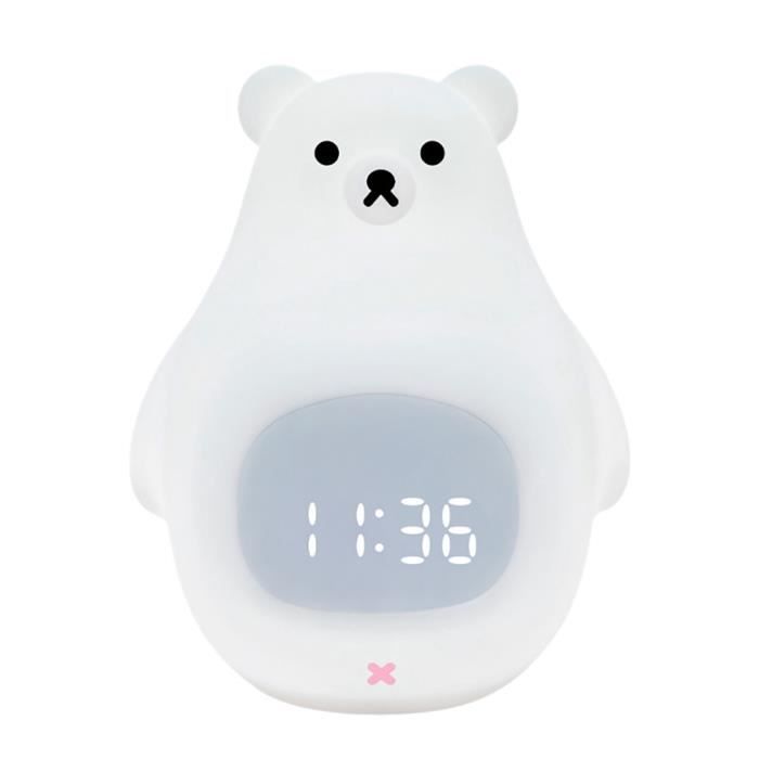 Réveil Chien Labrador Mignon - Horloge Numérique LED Avec Veilleuse 7 Couleurs, Écran LED, Température Et Calendrier, Parfait Pour Chambre D'Enfant