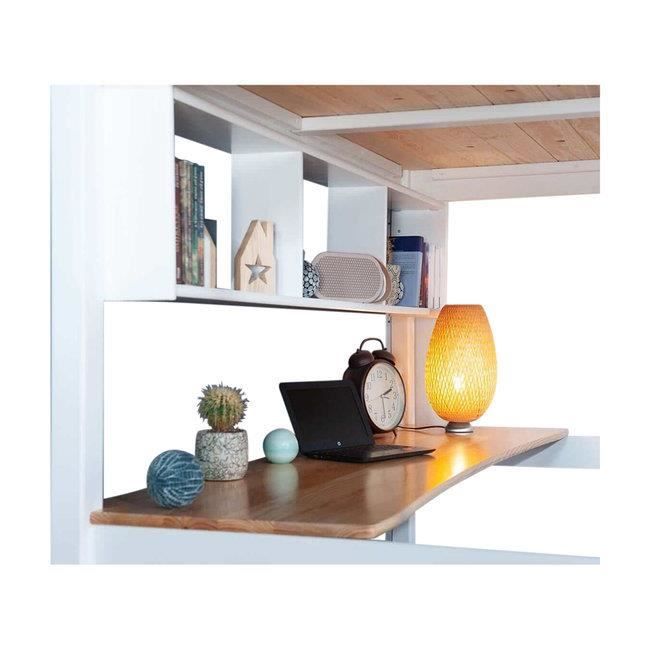 etagere pour lit mezzanine orphee blanc cdiscount maison
