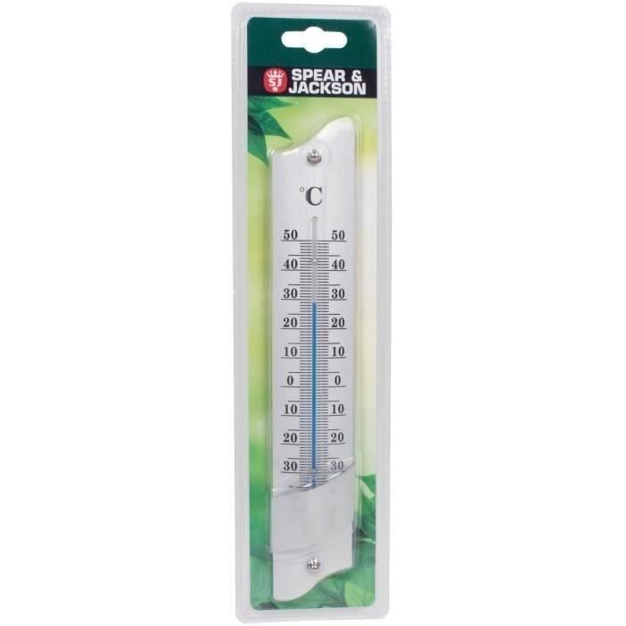 SPEAR & JACKSON Thermomètre alu oblique 22 cm