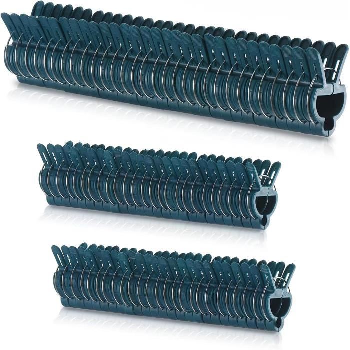 Lot De 40 Pinces à Plantes Taille L - 4,5 X 6 Cm, En Plastique Et Acier, Pour Attacher Tomates, Concombres, Plantes Grimpantes Au Tuteur