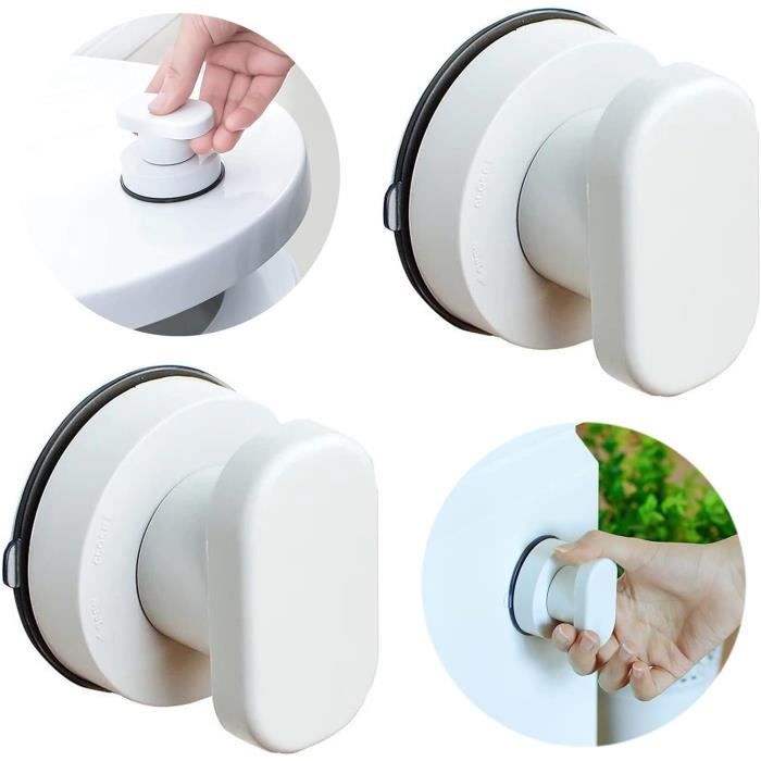 Poignée De Porte Ventouse ABS – Aide Pour Personnes âgées Ou Mobilité Réduite, Fixation Facile Sans Perçage