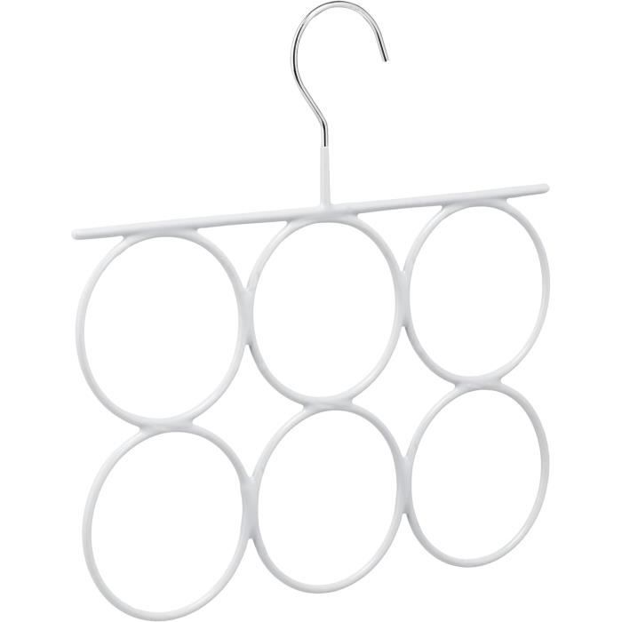 Porte-Écharpes En Spirale Métal 30 Tiges - Portant Vertical Gain De Place, Charge 25 Kg, Finition Or Ou Noir