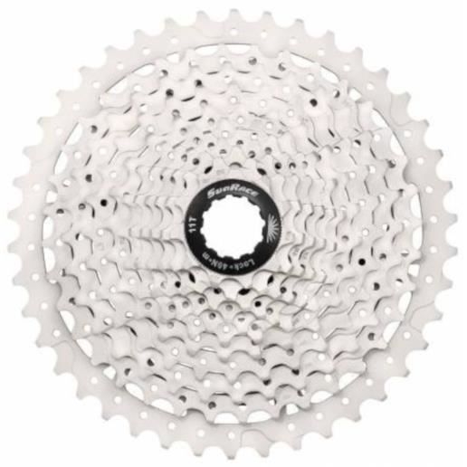 Cassette VTT SUNRACE CSMS8 11 vitesses 11-46 dents en acier argent