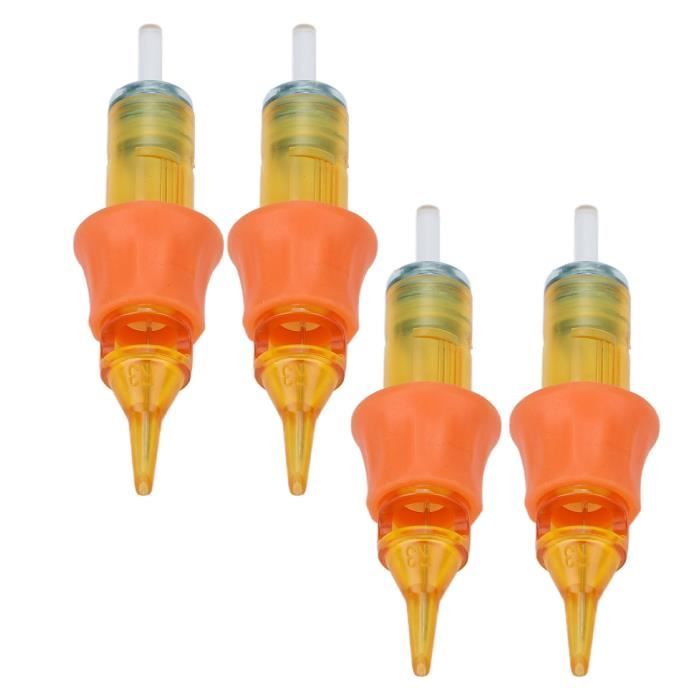 20 Pcs Cartouche De Tatouage Aiguille à Bille Croquis Stippling 5ml Encre Liquide Pour Tatouage Aiguille Bille Noire