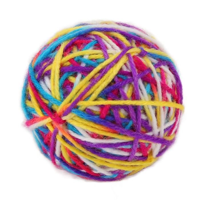 Comparer les prix de Jouet pour chat - SURENHAP - Boule de fil de laine - Sûr et non toxique - Coloré - Multifonctionnel