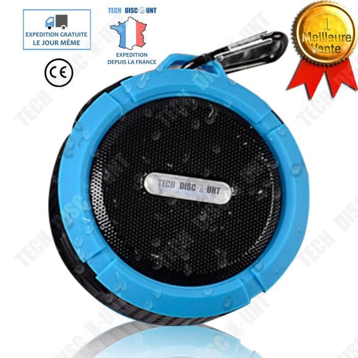 Td Haut Parleur Enceinte Portable Sans Fil Bluetooth Waterproof Puissant Sport Ventouse Randonnee Salle De Bain Etanche Main Libre Enceinte Nomade Avis Et Prix Pas Cher Cdiscount