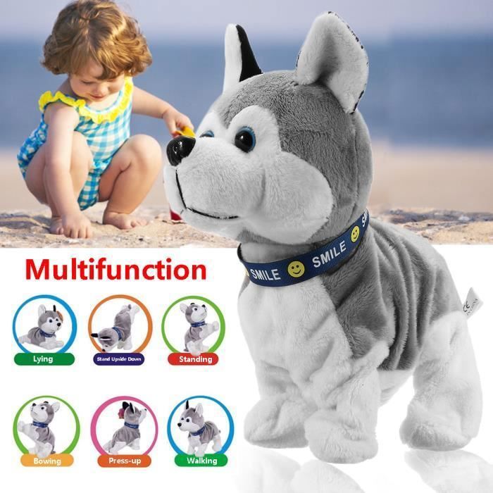 Poupée GENERIQUE Chat En Peluche Électronique Support Marche Sound Control  Interactive Robot Jouet Enfants Cadeaux BT867