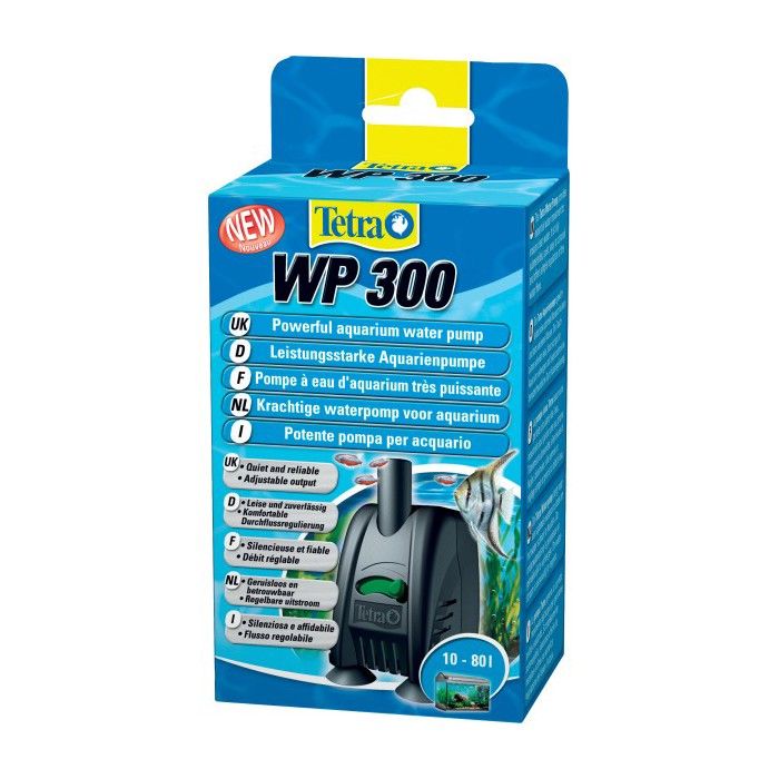 Pompe à eau pour aquarium - TETRA - Wp 300 - Aquariums jusqu’à 80 L - Réglage du débit - Silencieuse - Très puissante