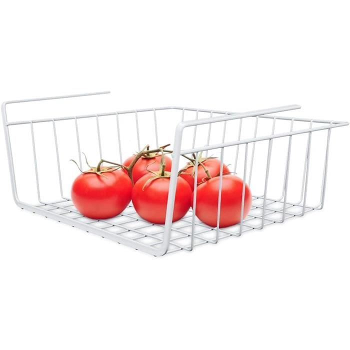 Panier de Rangement sous Tablette, Paquet de 2 Panier de Rangement en