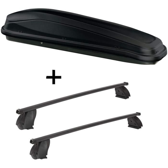 VDP Coffre De Toit VDPFL460 460Ltr Noir Brillant + Galerie / Galerie