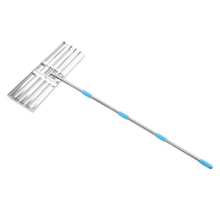 Râteau De Nivellement Pelouse 114 Cm – Outil Jardin, Golf, Pour Aplanir Terre Et Gazon