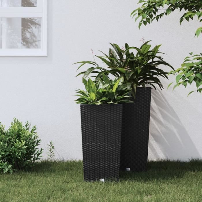 vidaXL Jardinière rotin PP - vue 2