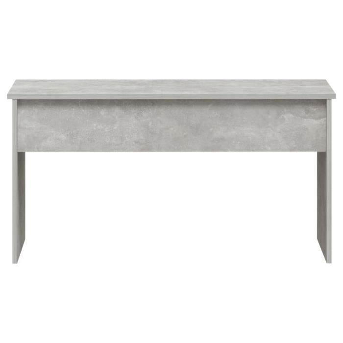 fhe - table basse gris béton 102x50,5x52,5 cm bois d'ingénierie - haute qualite yosoo - dx1889