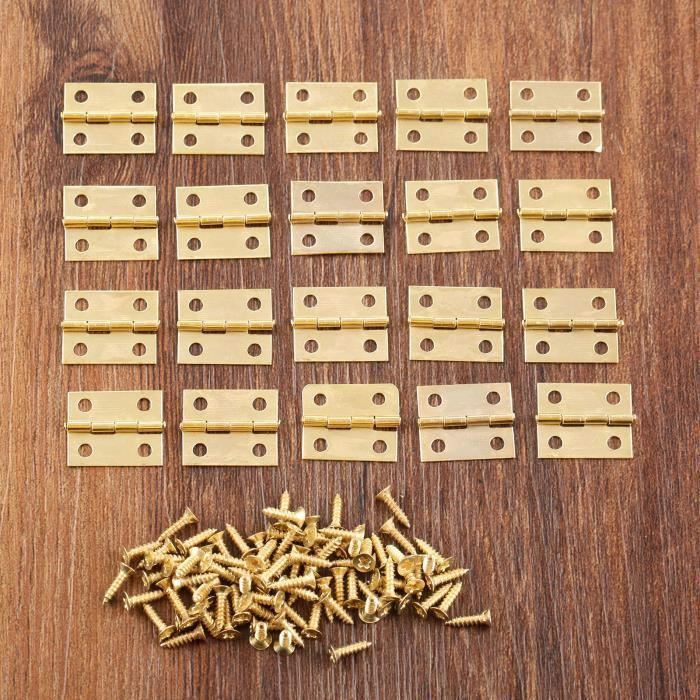 4 Pièces De Grandes Charnières De Boîte À Bijoux Robustes, Charnières