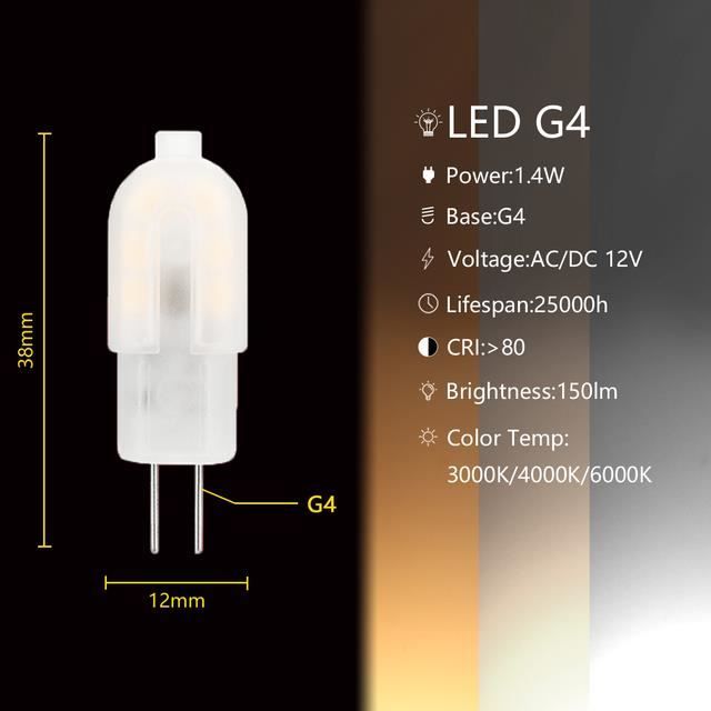 Ampoule G9 LED - 4W Equivalent 35W G9 Halogène, 420LM, Mini Lampe, Blanc  Froid 6000K, Sans Scintillement, AC220-240V, Lot de 5 - Cdiscount Maison