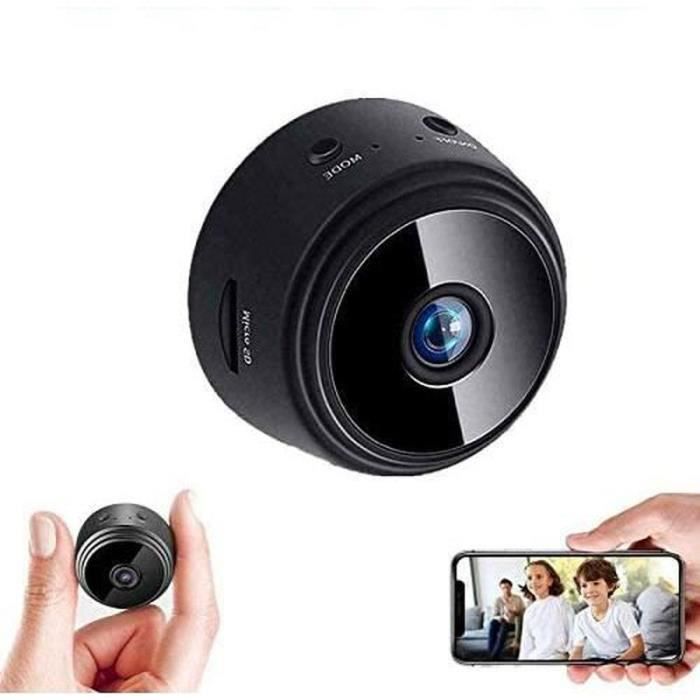 Mini caméra sans fil WiFi 1080p surveillance à domicile avec vision  nocturne détection de mouvement