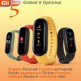 Montre connectée,Xiaomi Mi Band 5 bracelet Stress femme santé intelligente Blacelet fréquence cardiaque sommeil - Type Global ver-1