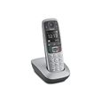 Téléphone Gigaset E 560 - Combiné filaire avec haut-parleur et identification de l'appelant - Noir et argent-1