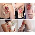 Yazhiji 41 Feuilles Fleurs Oiseau Tatouages Temporaires Imperméables et Body Art Tatouages Autocollant pour Hommes Femmes-1