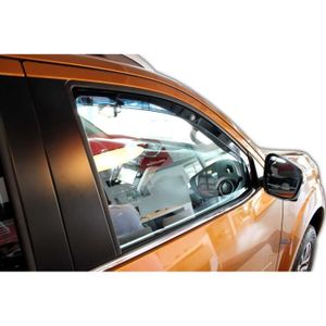 Déflecteurs Latéraux ClimAir Noir Pour Nissan Qashqai II (2014-2020) - Avant, Verre Acrylique, Sur Mesure