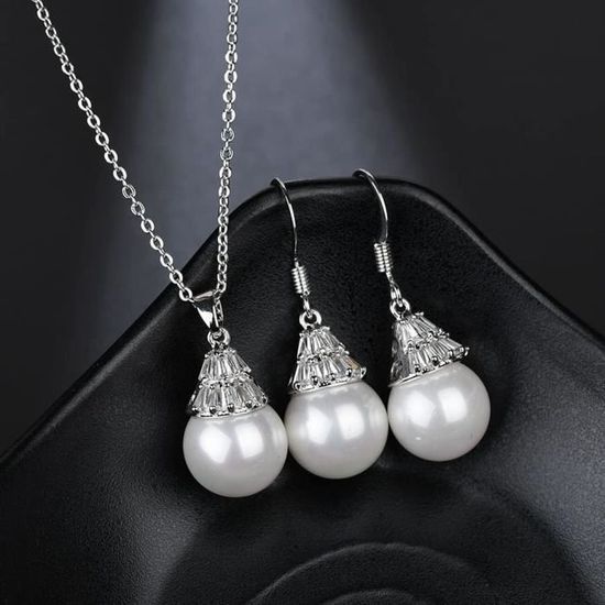 Parure De Bijoux Mariage Création En Cristal Et Perles Swarovski "Sophie