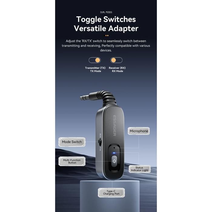 UGREEN Adaptateur Audio USB, Carte Son USB Externe Vers 3,5mm Audio Stéréo Jack Pour Windows, Mac Et PS4, Plug & Play, Fil De 15cm - Informatique