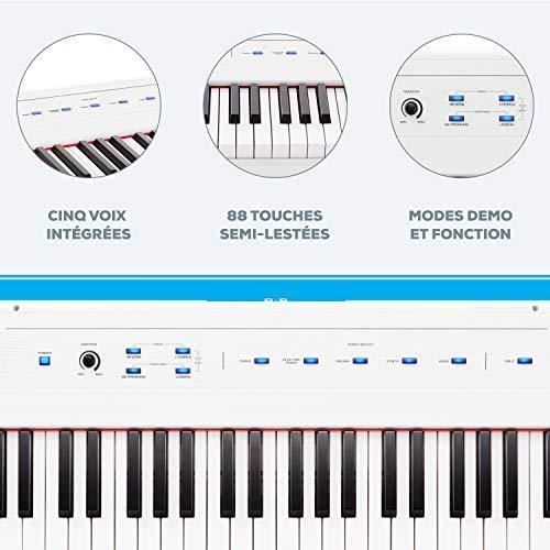 88 Touches Clavier Piano Pleine Taille Avec Touches Lestées