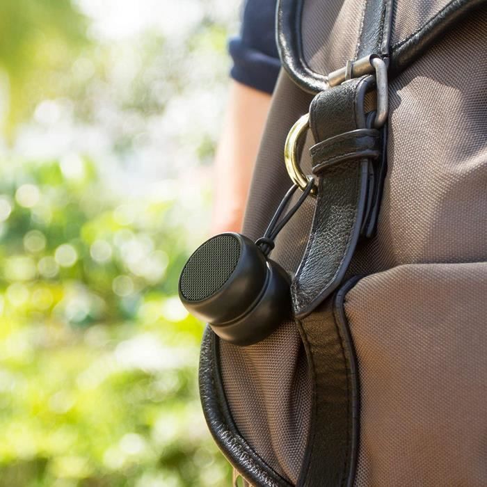 Mini Enceinte Bluetooth Xoopar Yoyo - Format Ultra Compact 3 Cm - Puissance 3W - Autonomie 4h - Avec Dragonne - Couleur Or