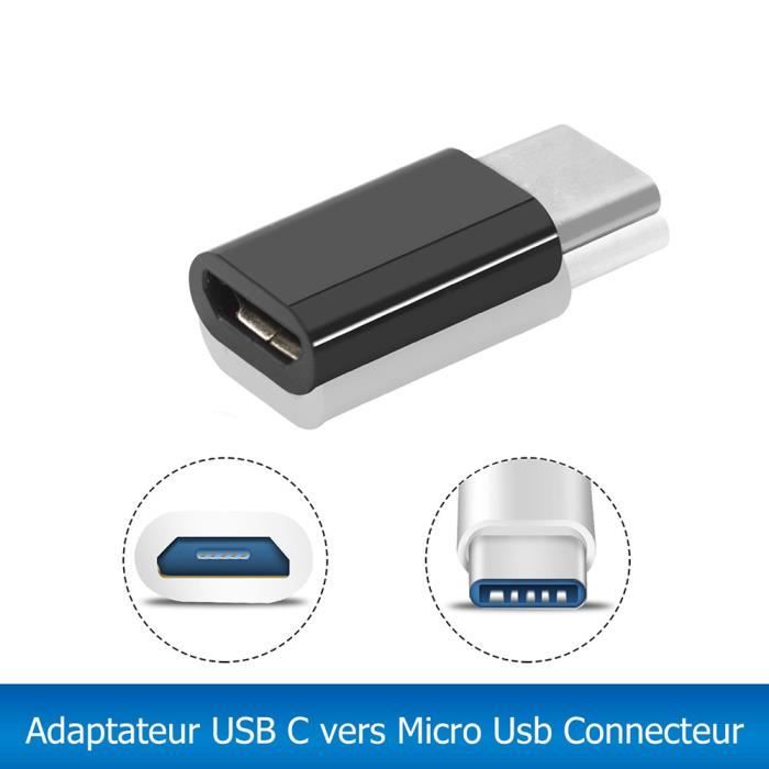 CABLING® Adaptateur Type C vers Micro usb Connecteur USB 2.0