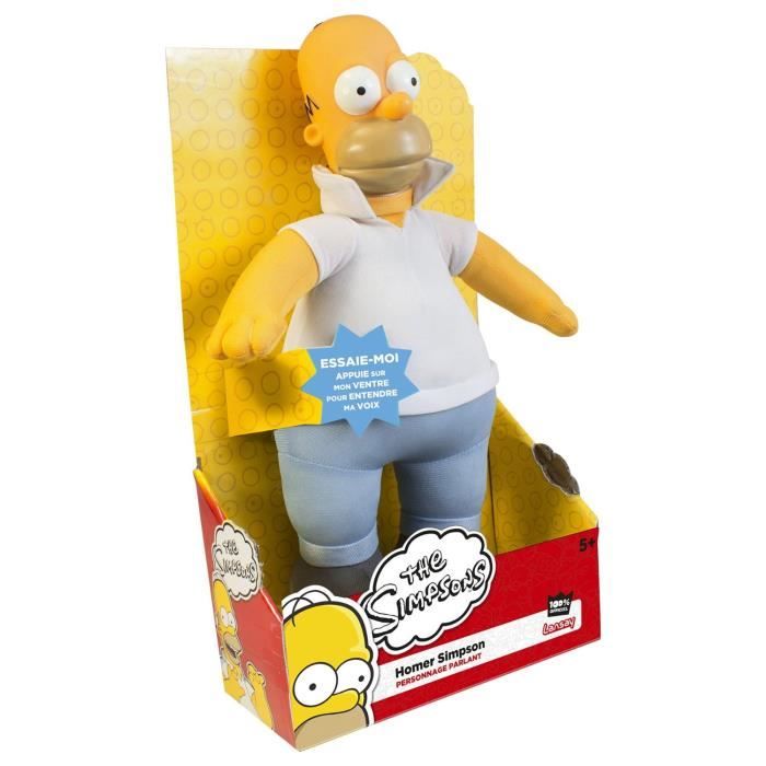Peluche parlante Les Simpson 30 cm Homer Cdiscount Jeux Jouets