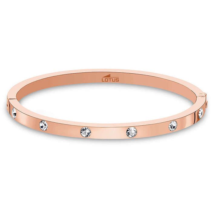Bracciale Rigido Donna Lotus Style Bliss - Acciaio Inossidabile Color Argento - Modello LS1846-2/1