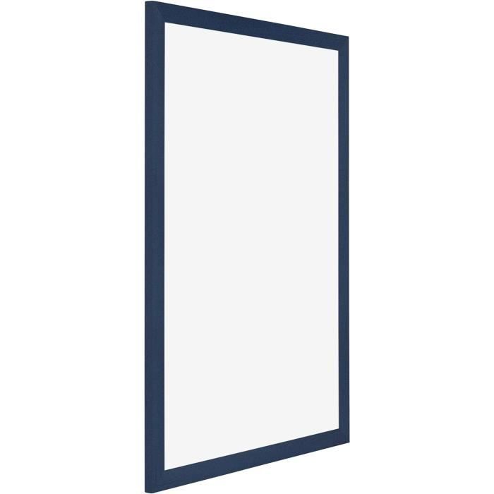 Cadre Photo En MDF Avec Verre Acrylique Antireflet - Your Decoration - 25x35 Cm - Noir Grain De