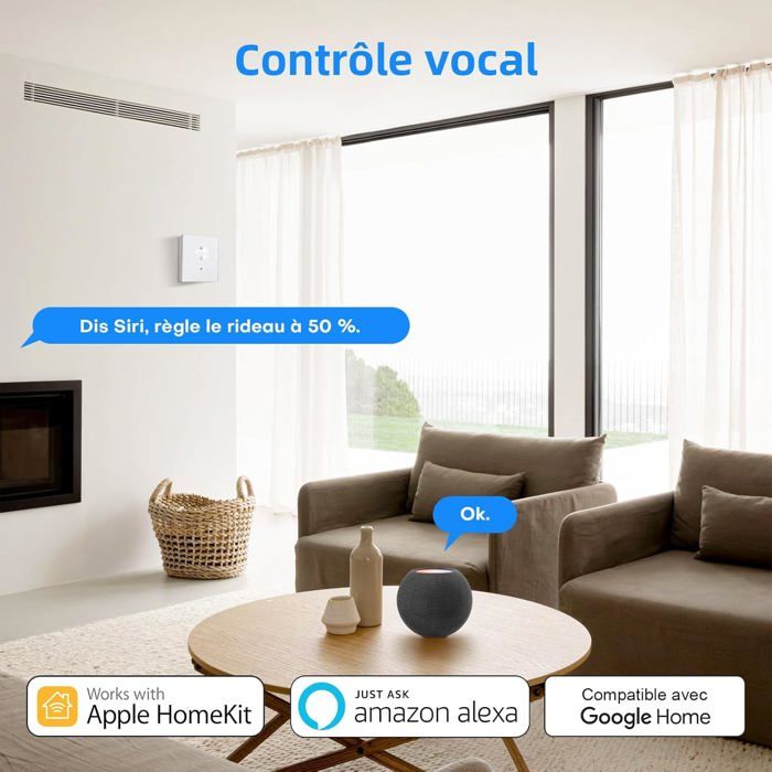 Interrupteur Volet Roulant Connecté Maxcio WiFi, Compatible HomeKit ...
