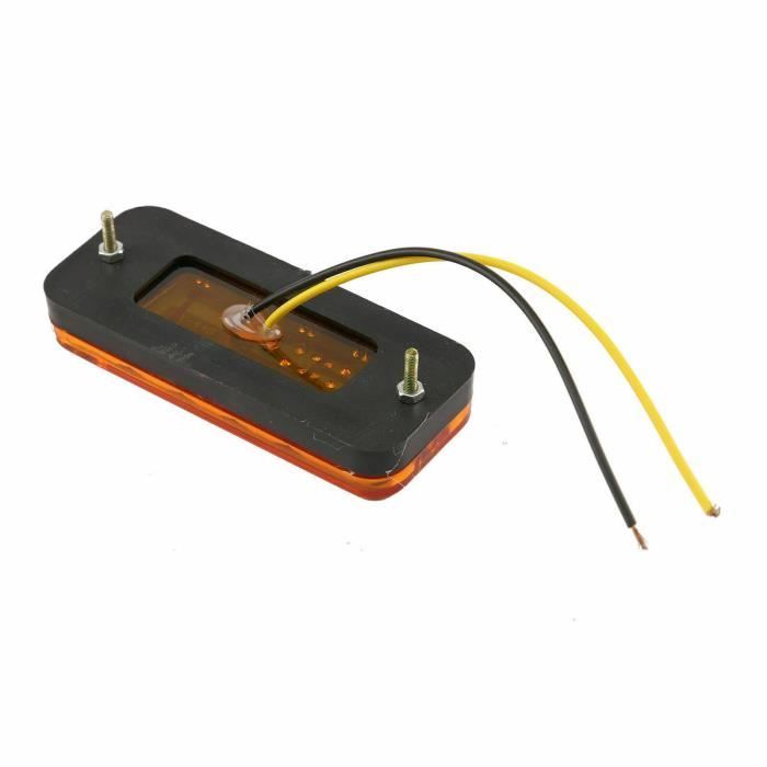 Lot De 10 Feux De Gabarit Orange 12V à 3 LED - Pour Camion, Remorque, Caravane - Neuf - Réf FR0171