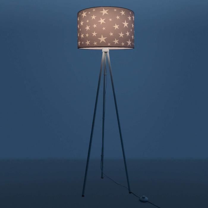 Lampe pour enfant Lampadaire LED Chambre d'enfant, Motif étoiles
