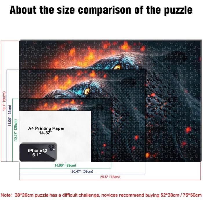 Puzzle Mystical Black Cat 1000 Pièces – 26x38 Cm, Carton Premium, Avec Affiche, Défi Pour Adultes Et Ados Dès 14 Ans
