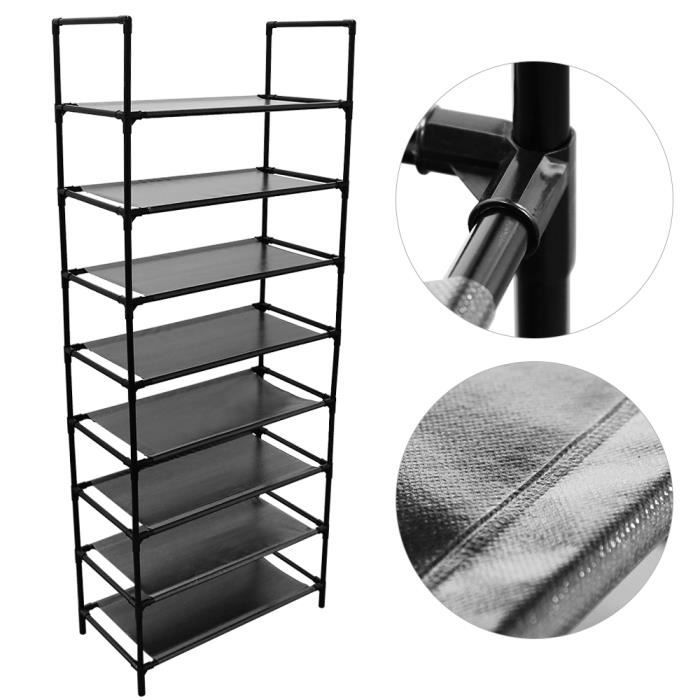 Rebrilliant Étagères à Chaussures Autoportantes - Deux Tablettes à 5