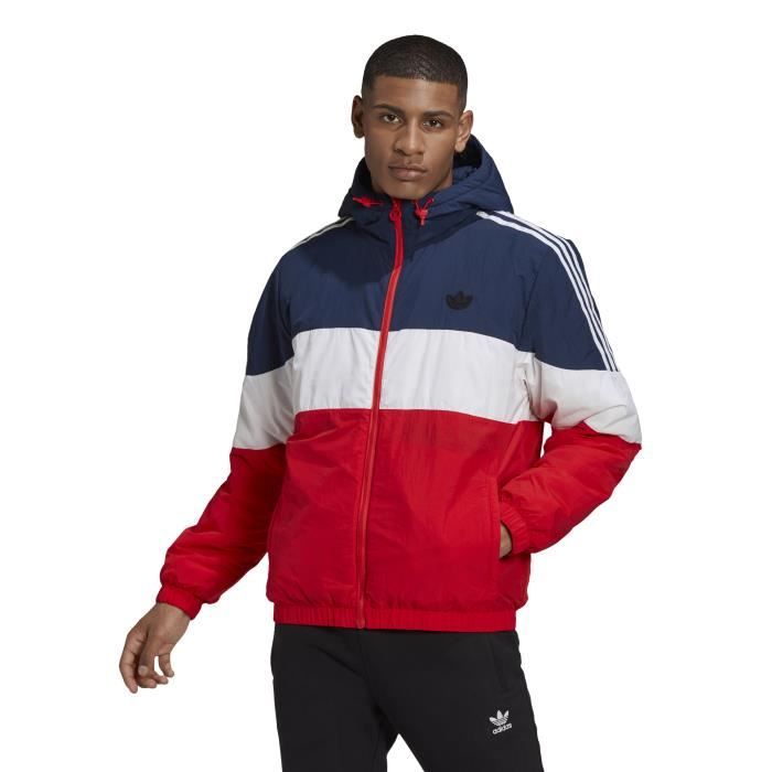 Veste adidas rouge clearance et bleu