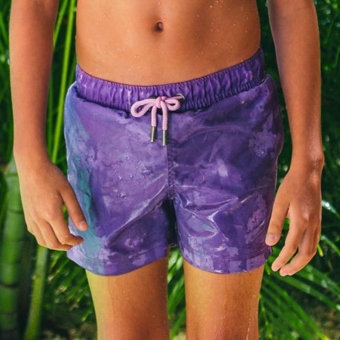 Short de bain Gar on Couleur change lorsqu il est mouill du rose