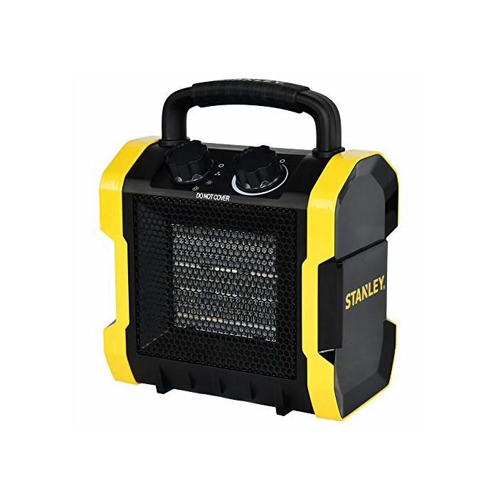 Radiateur Soufflant 2000W Noir, Anti-Renversement, 2 Niveaux
