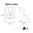 Siège auto isofix IMAX groupe 1/2/3 (9-36kg) avec protection latérale - fabriqué en France - Nania London-3
