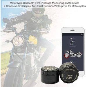 TPMS Moto Bluetooth 5.0 - Capteur Pression Pneus Avec 2 Capteurs Externes Et Application Mobile