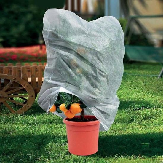 CW17331-Housse de protection anti gel pour plantes. sac à plantes.  couverture de fleurs et d'herbe. non tissée. isolation d'arbre. - Cdiscount  Jardin