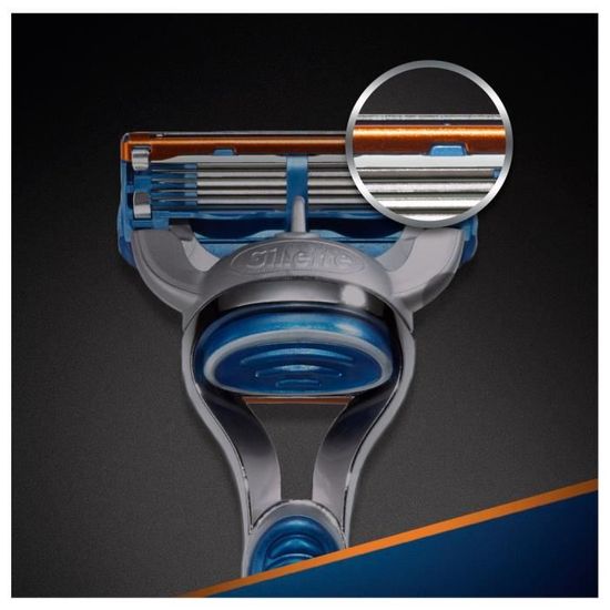 Rasoir électrique Gillette Fusion Power - Avec Batterie Duracell Et Lame Préchauffante, Pour Peaux Sensibles